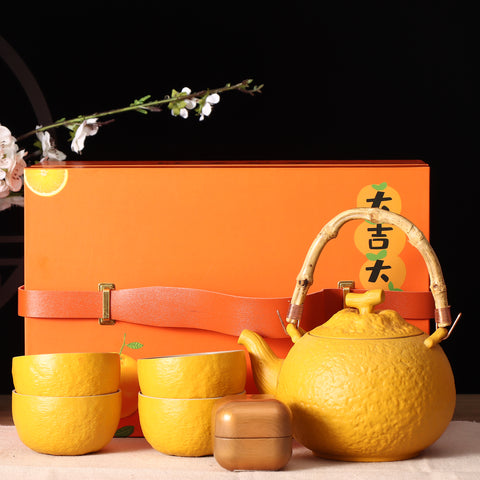 Good Frtune Orange Pot Set