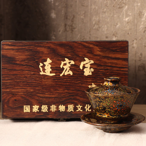 Hongbao Lian's Green Daqi Jianzhan Master Gaiwan Teacup