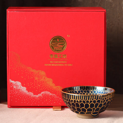Golden Silk Jianzhan tea cup