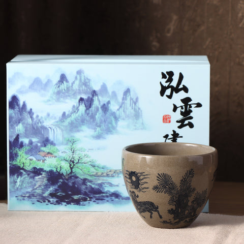 Hand-painted Jianzhan Master cup