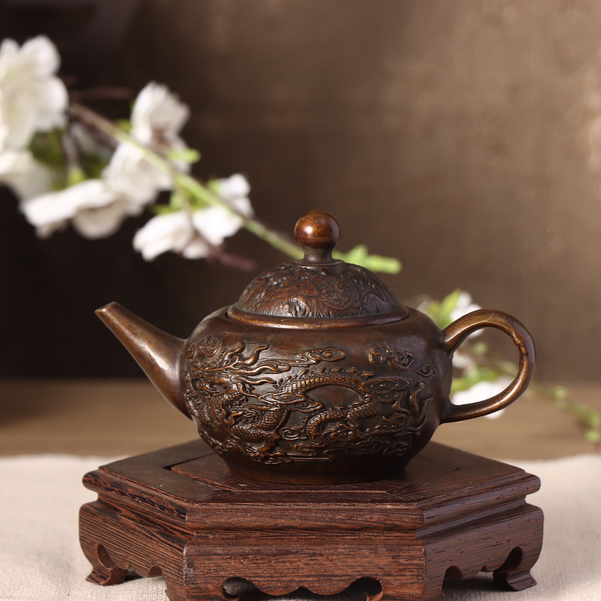 Antique Pure Copper Teapot