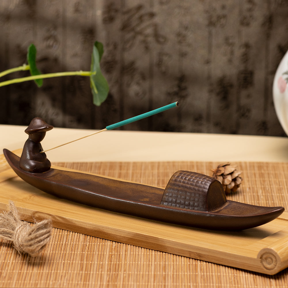Boat Man Incense Holder - For Home Decoration&Aromatherapy