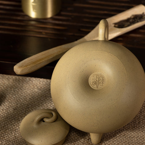 Mountain Green Mud Gourd Clay Teapot - For Gongfu Tea Enjoyment&Collection