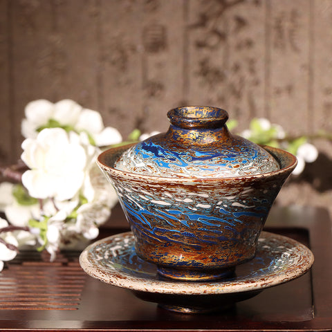 Hongbao Lian's Daqi "Ocean"  Gaiwan-For Collection&Home Decoration&Tea Enjoyment