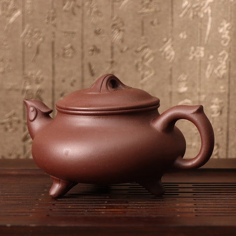 Purple Clay Phoenix Tweeting Teapot